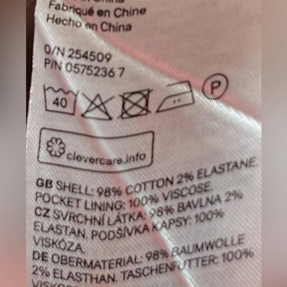 H&M High Waisted Wide Leg Paper Bag Pants Size 10 - Picture 9 of 9